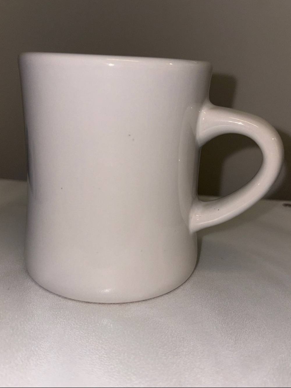 White Ceramic Coffee Mug - Classic Diner Home Dining